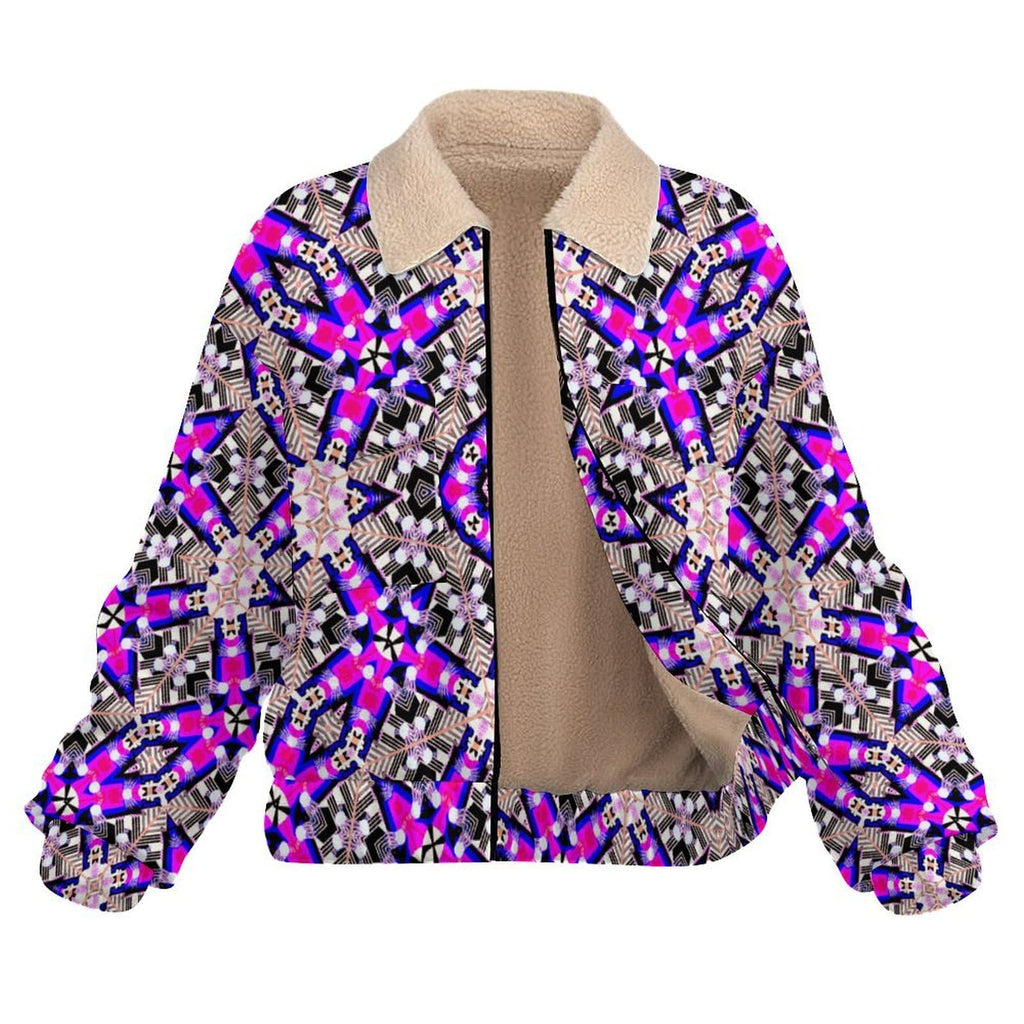 Artsadd Kaleido Circle Pocket Fleece Jacket | Vibrant Apparel NZ
