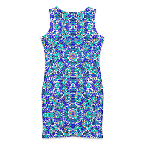Vibrant Apparel New Zealand DIRECT-TO-FABRIC Cotton bodycon dress