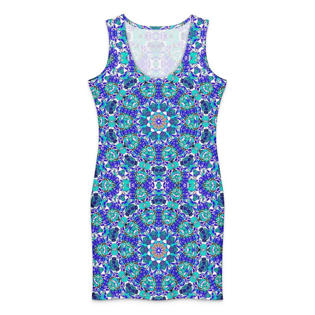 Vibrant Apparel New Zealand DIRECT-TO-FABRIC XS Cotton bodycon dress