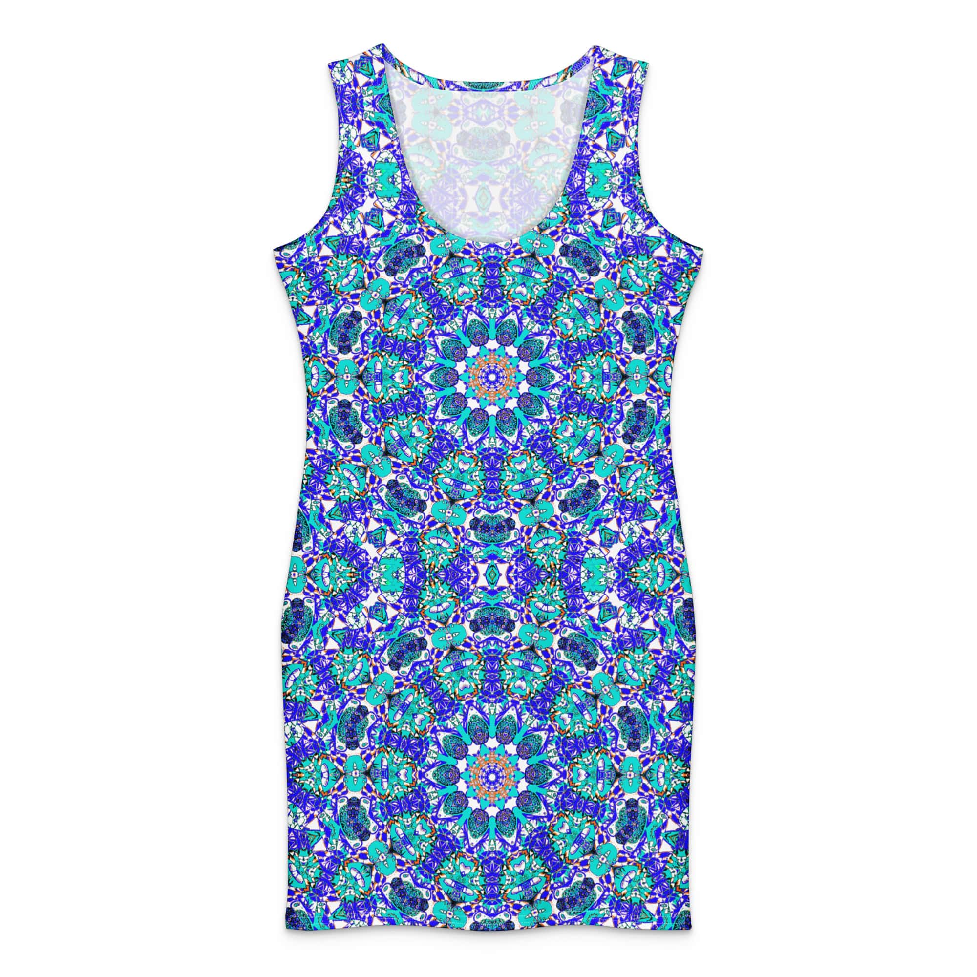 Vibrant Apparel New Zealand DIRECT-TO-FABRIC XS Cotton bodycon dress