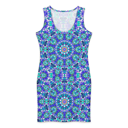 Vibrant Apparel New Zealand DIRECT-TO-FABRIC XS Cotton bodycon dress