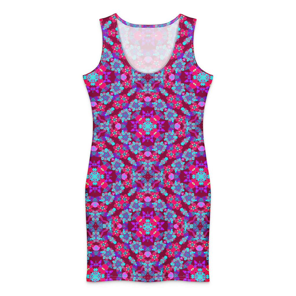Vibrant Apparel New Zealand DIRECT-TO-FABRIC XS Cotton bodycon dress