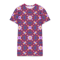 Vibrant Apparel New Zealand DIRECT-TO-FABRIC 2XS Mosaic Magic Magenta Cotton T-Shirt Dress