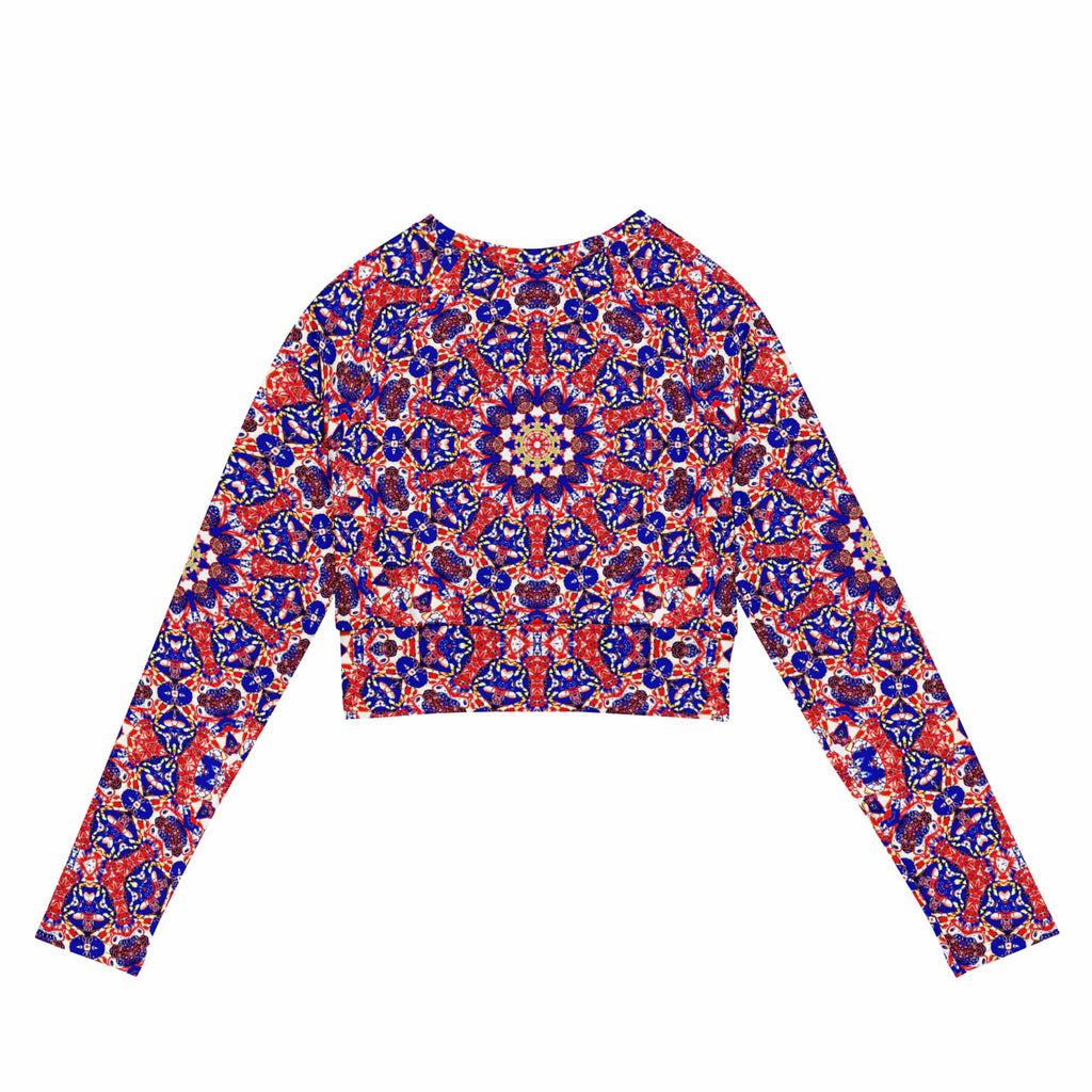 Vibrant Apparel New Zealand CUT-SEW Recycled long-sleeve crop top