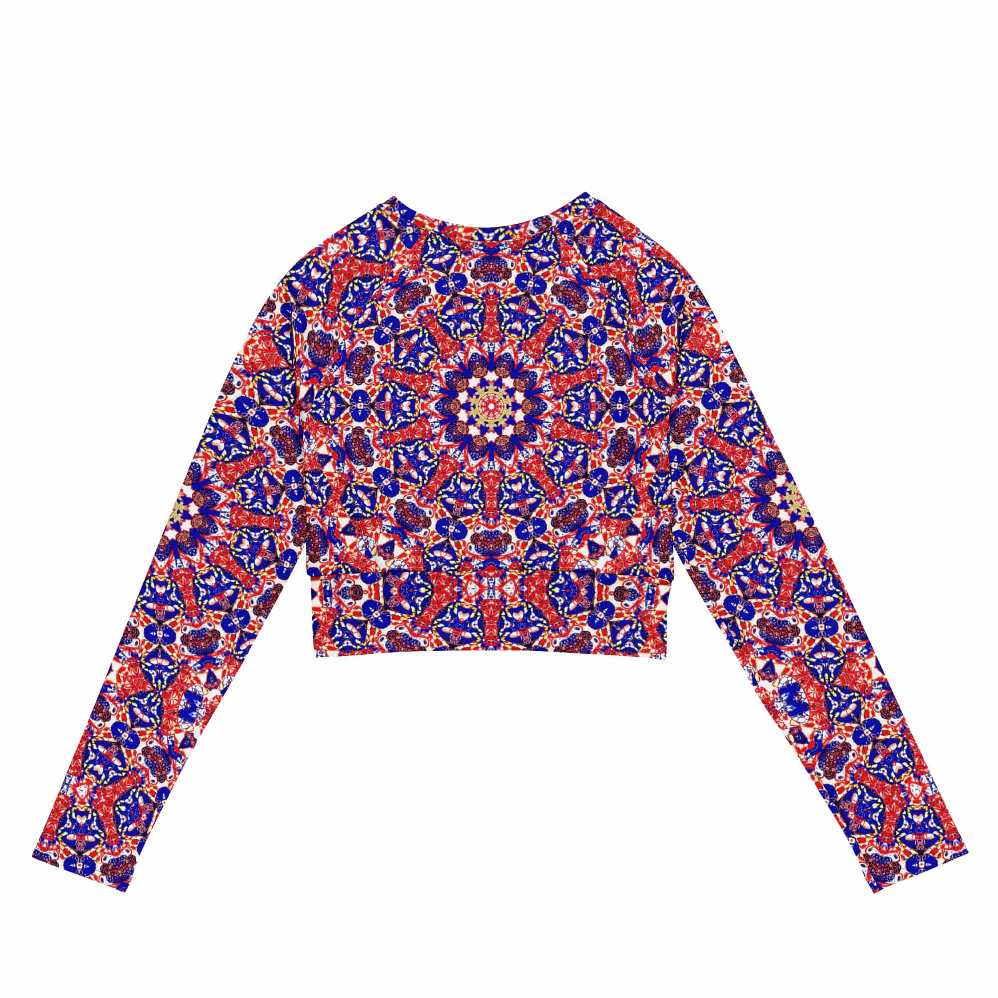 Vibrant Apparel New Zealand CUT-SEW Recycled long-sleeve crop top