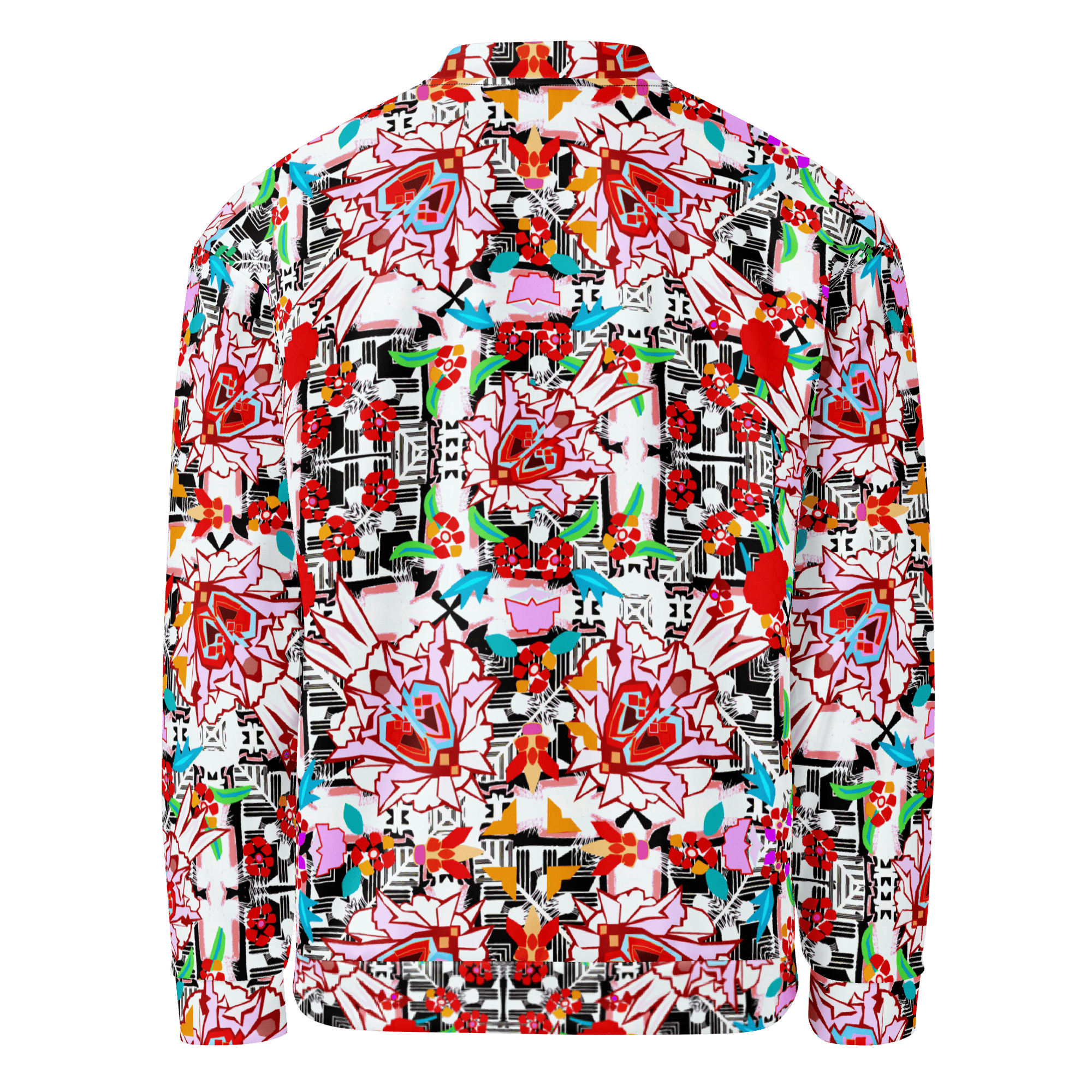 Vibrant Apparel New Zealand CUT-SEW Floral Maze Bomber Jacket | Vibrant Apparel NZ