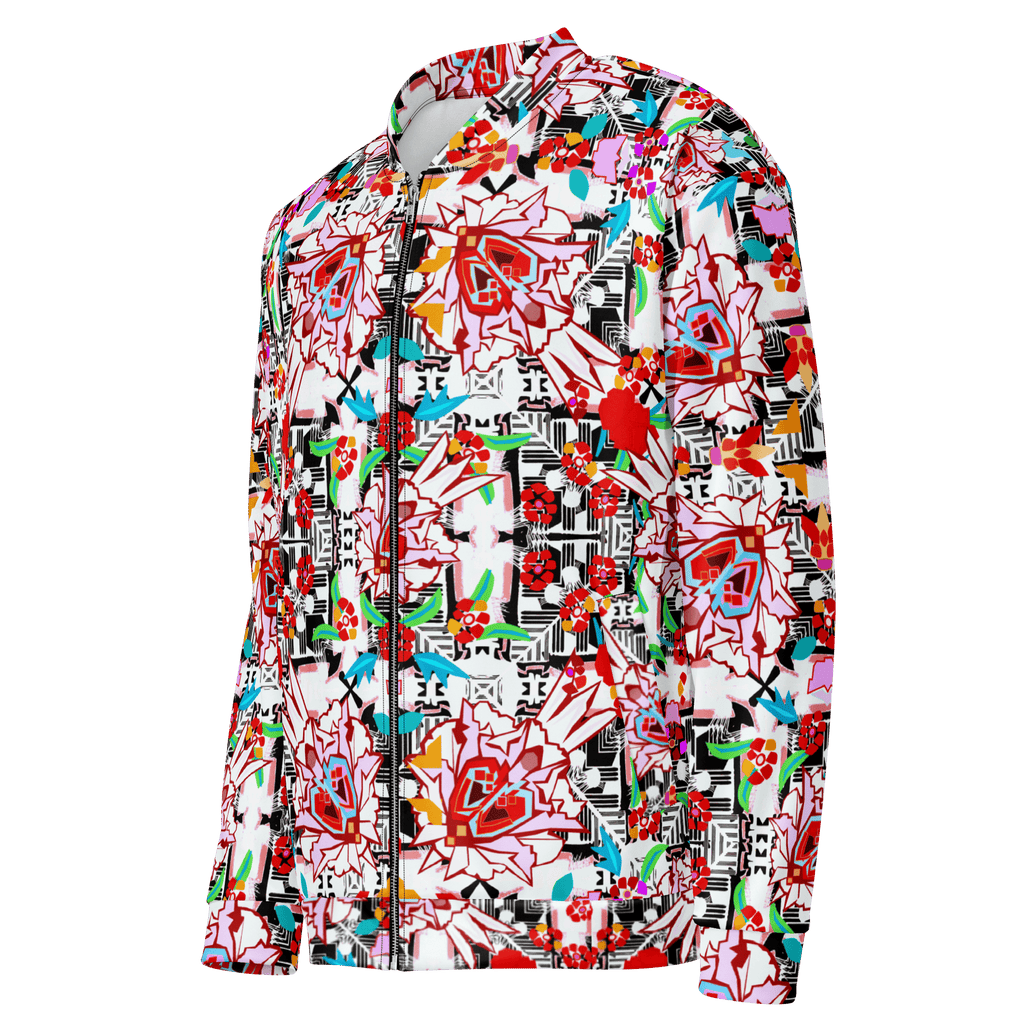 Vibrant Apparel New Zealand CUT-SEW Floral Maze Bomber Jacket | Vibrant Apparel NZ