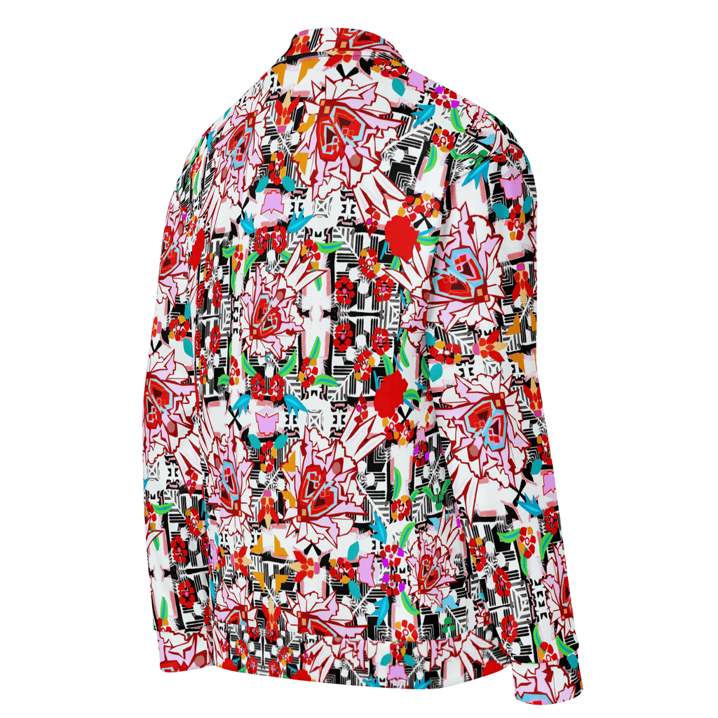 Vibrant Apparel New Zealand CUT-SEW Floral Maze Bomber Jacket | Vibrant Apparel NZ