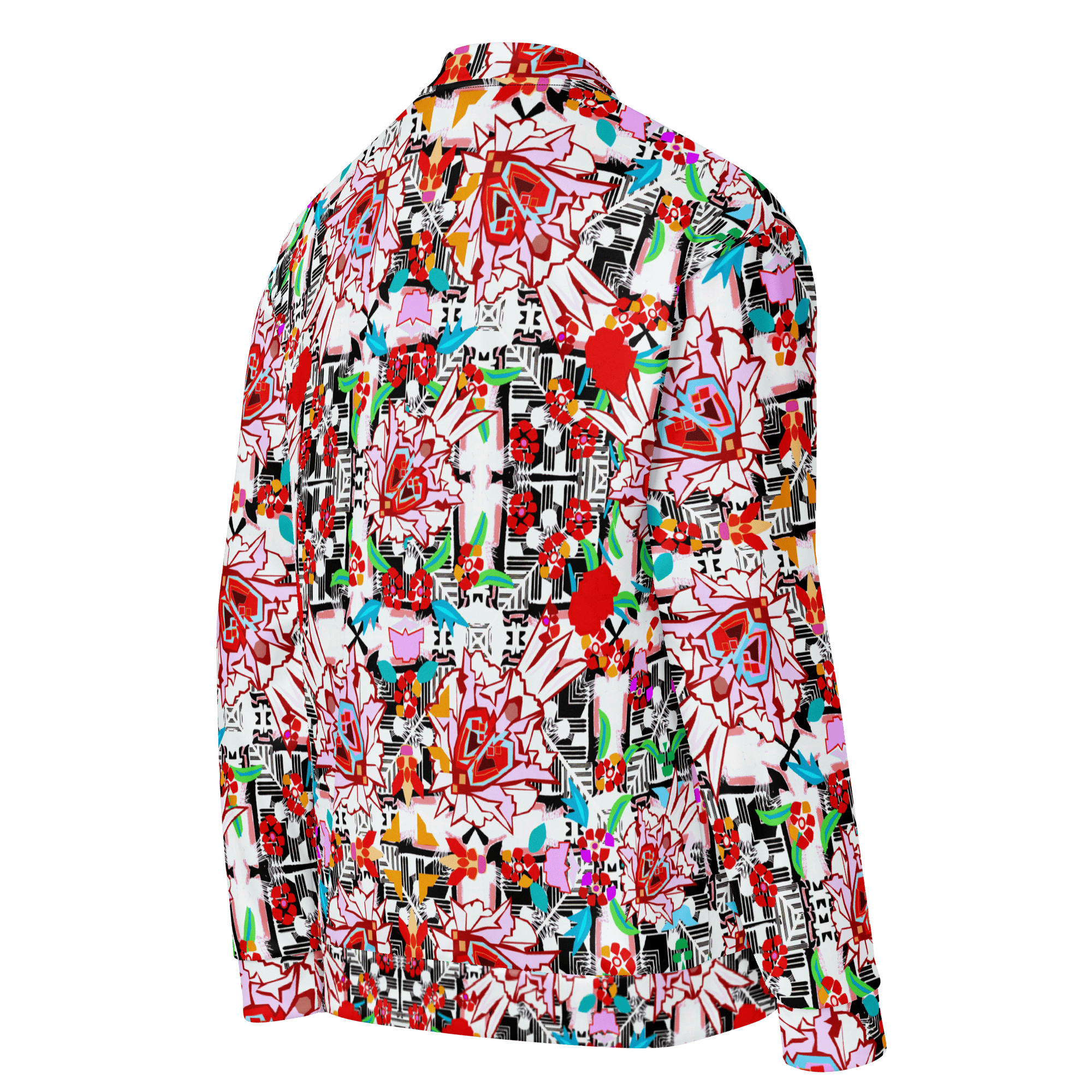 Vibrant Apparel New Zealand CUT-SEW Floral Maze Bomber Jacket | Vibrant Apparel NZ