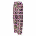 Vibrant Apparel New Zealand CUT-SEW XS Neon Pink Floral Cross Women's Silky Pajama Pants