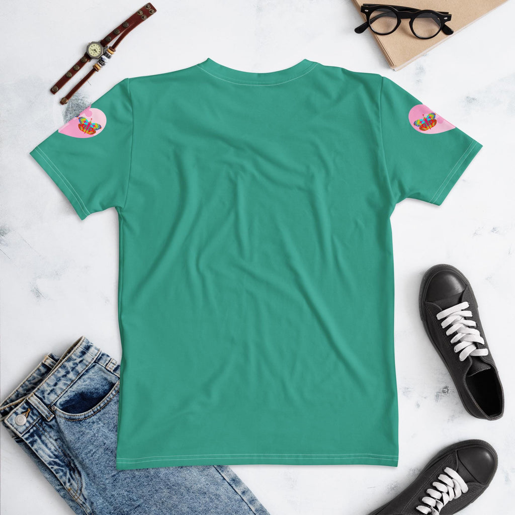 Vibrant Apparel New Zealand Valentine Butterfly Heart T-shirt Women | Vibrant Apparel NZ
