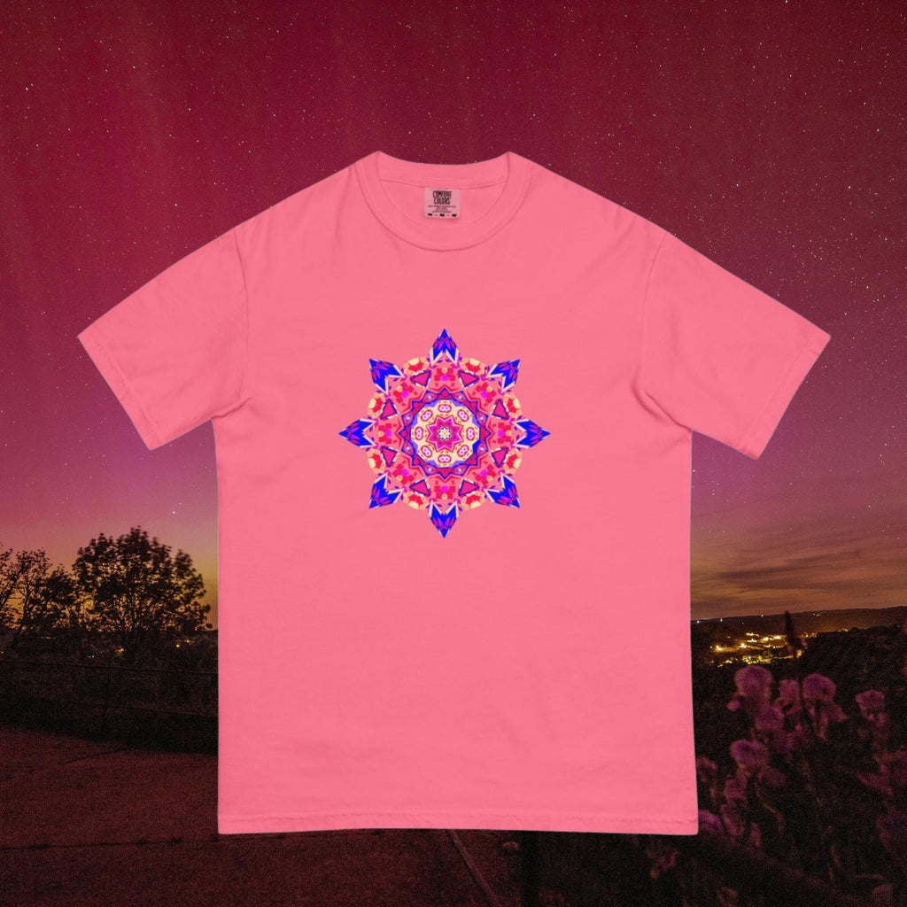 Vibrant Apparel New Zealand Psychedelic Mandala T-Shirt, Sacred Geometry Cosmic Graphic Tee