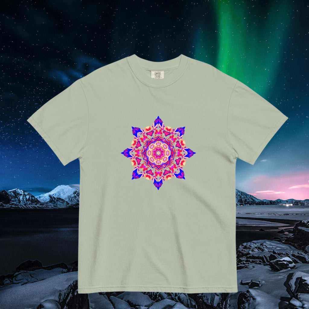 Vibrant Apparel New Zealand Psychedelic Mandala T-Shirt, Sacred Geometry Cosmic Graphic Tee