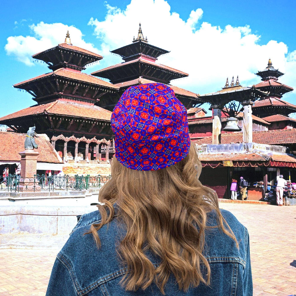 Vibrant Apparel New Zealand Geometric Knit Beanie, Colorful Kaleidoscope Pattern