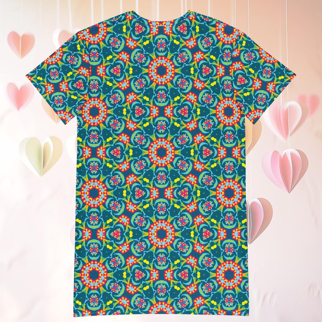 Vibrant Apparel New Zealand Oversized T-Shirt Dress, Persian Floral Print, Relaxed Fit