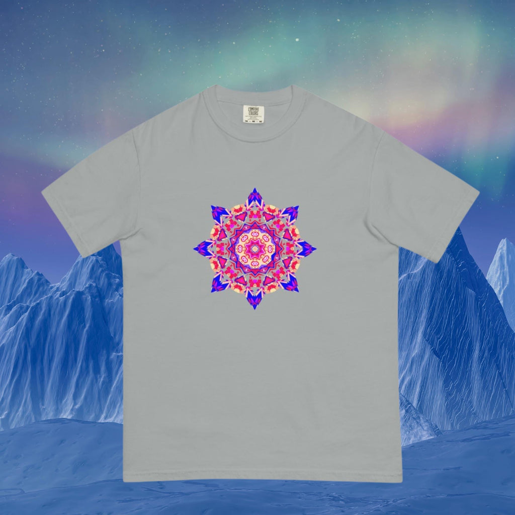 Vibrant Apparel New Zealand Psychedelic Mandala T-Shirt, Sacred Geometry Cosmic Graphic Tee
