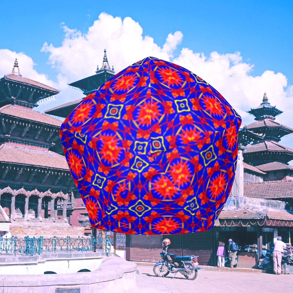 Vibrant Apparel New Zealand Geometric Knit Beanie, Colorful Kaleidoscope Pattern