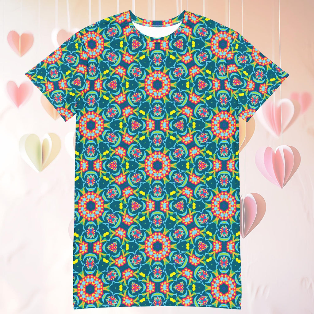 Vibrant Apparel New Zealand Oversized T-Shirt Dress, Persian Floral Print, Relaxed Fit