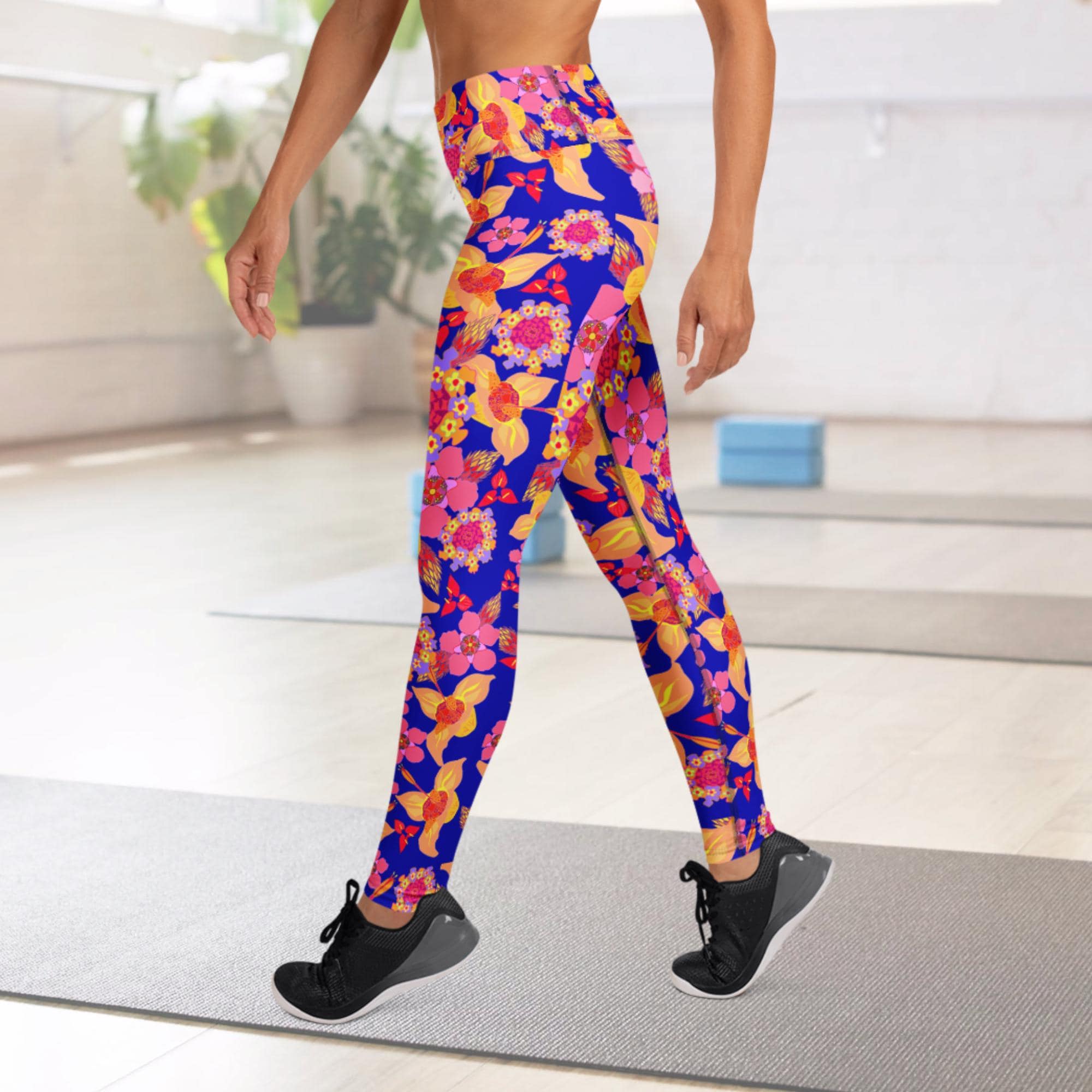 Vibrant Apparel New Zealand Orange Purple Yoga Leggings