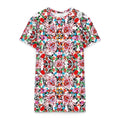 Vibrant Apparel New Zealand 2XS Floral Maze Cotton t-shirt dress