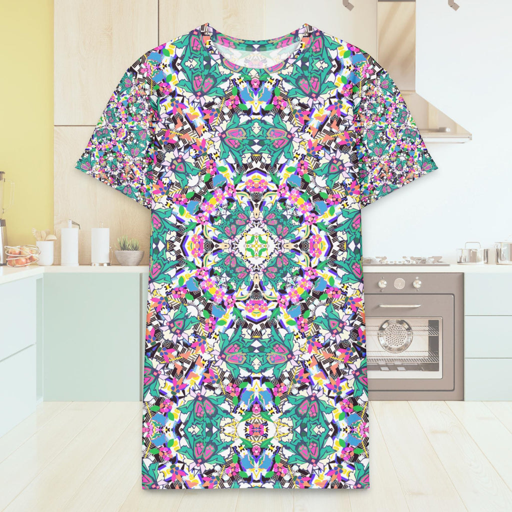 Vibrant Apparel New Zealand Kaleido Star Cotton T-Shirt Dress