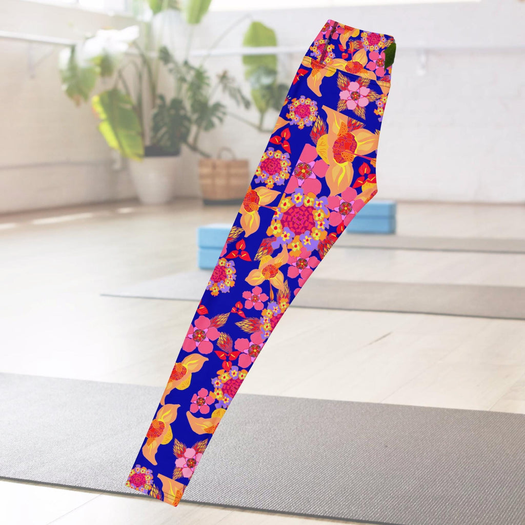Vibrant Apparel New Zealand Orange Purple Yoga Leggings
