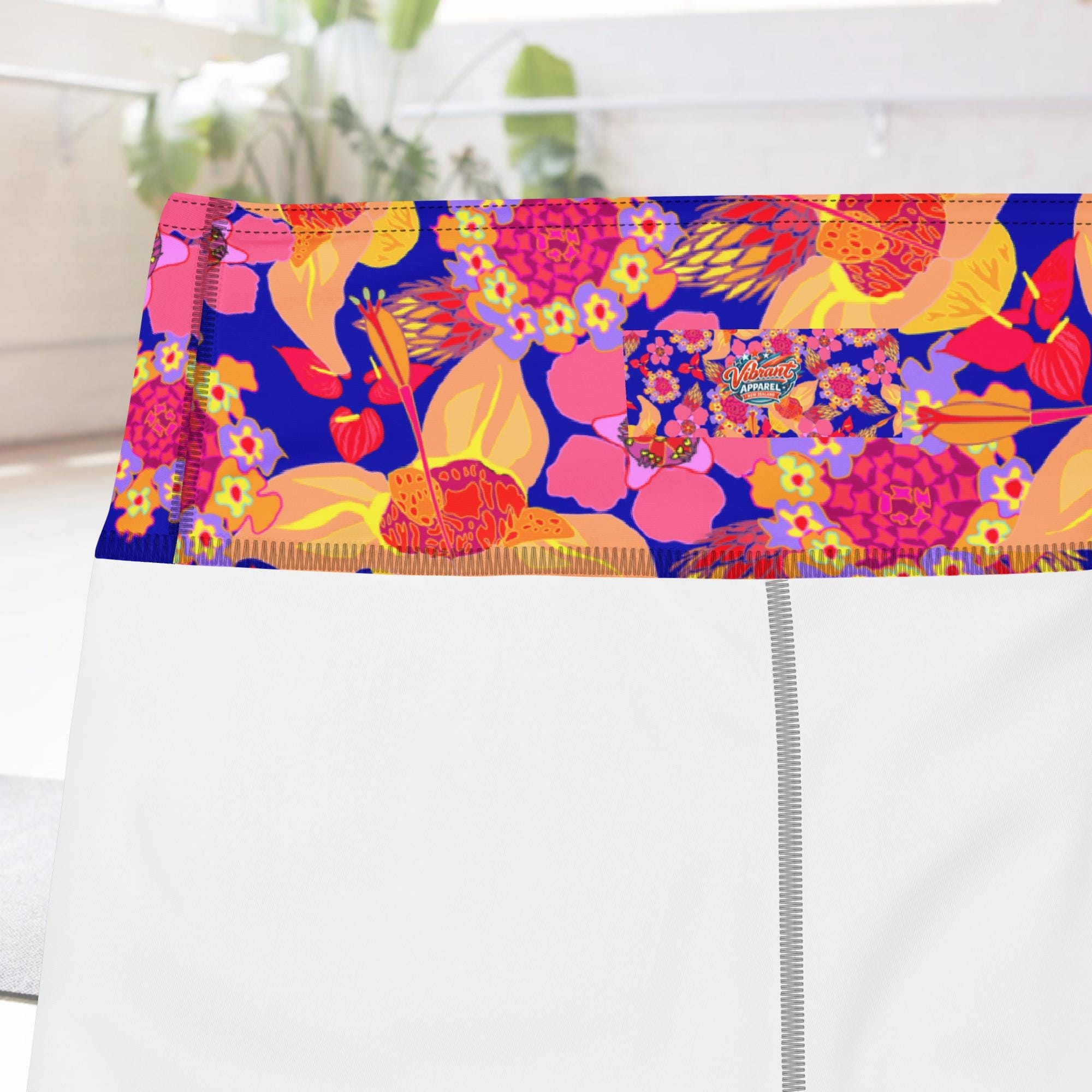 Vibrant Apparel New Zealand Orange Purple Yoga Leggings