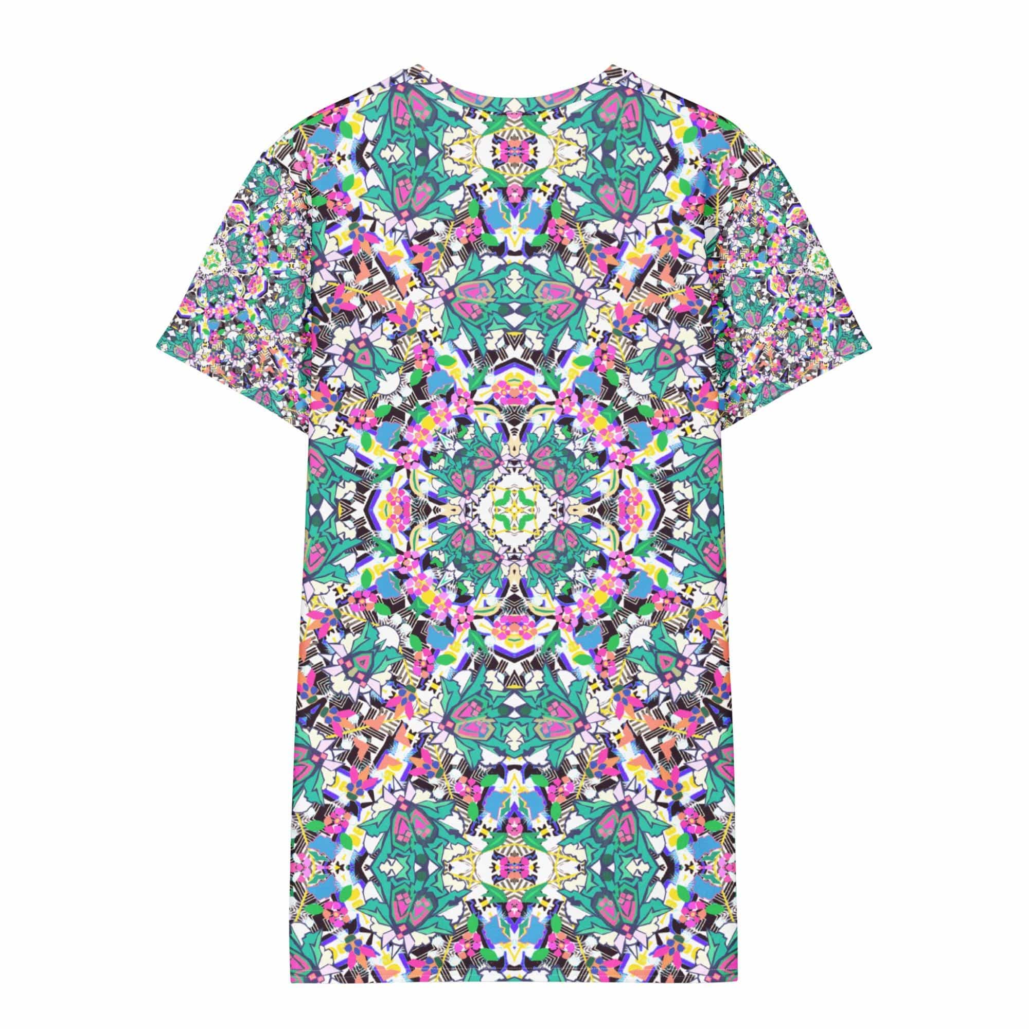 Vibrant Apparel New Zealand Kaleido Star Cotton T-Shirt Dress