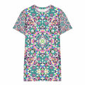 Vibrant Apparel New Zealand 2XS Kaleido Star Cotton T-Shirt Dress