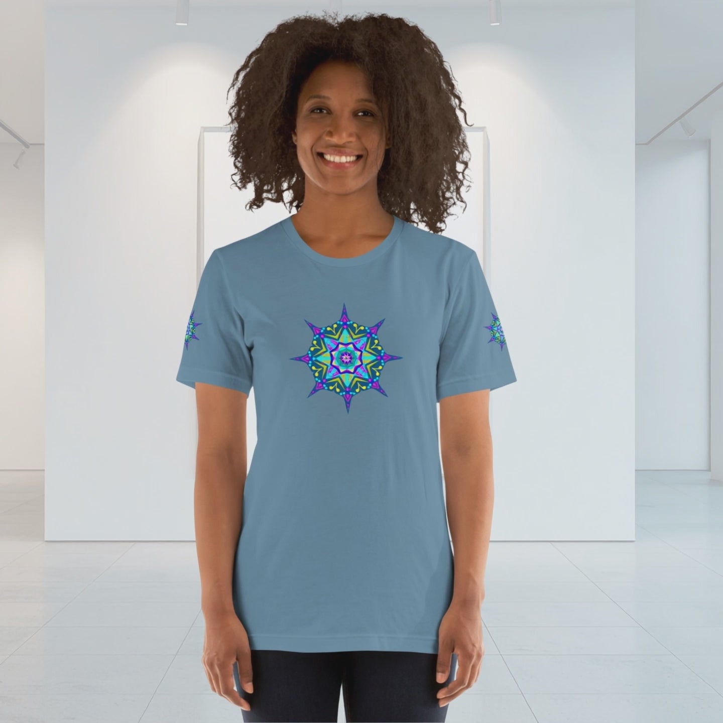 Galaxy Star Nova Cotton T-Shirt – Colourful Celestial Graphic Tee