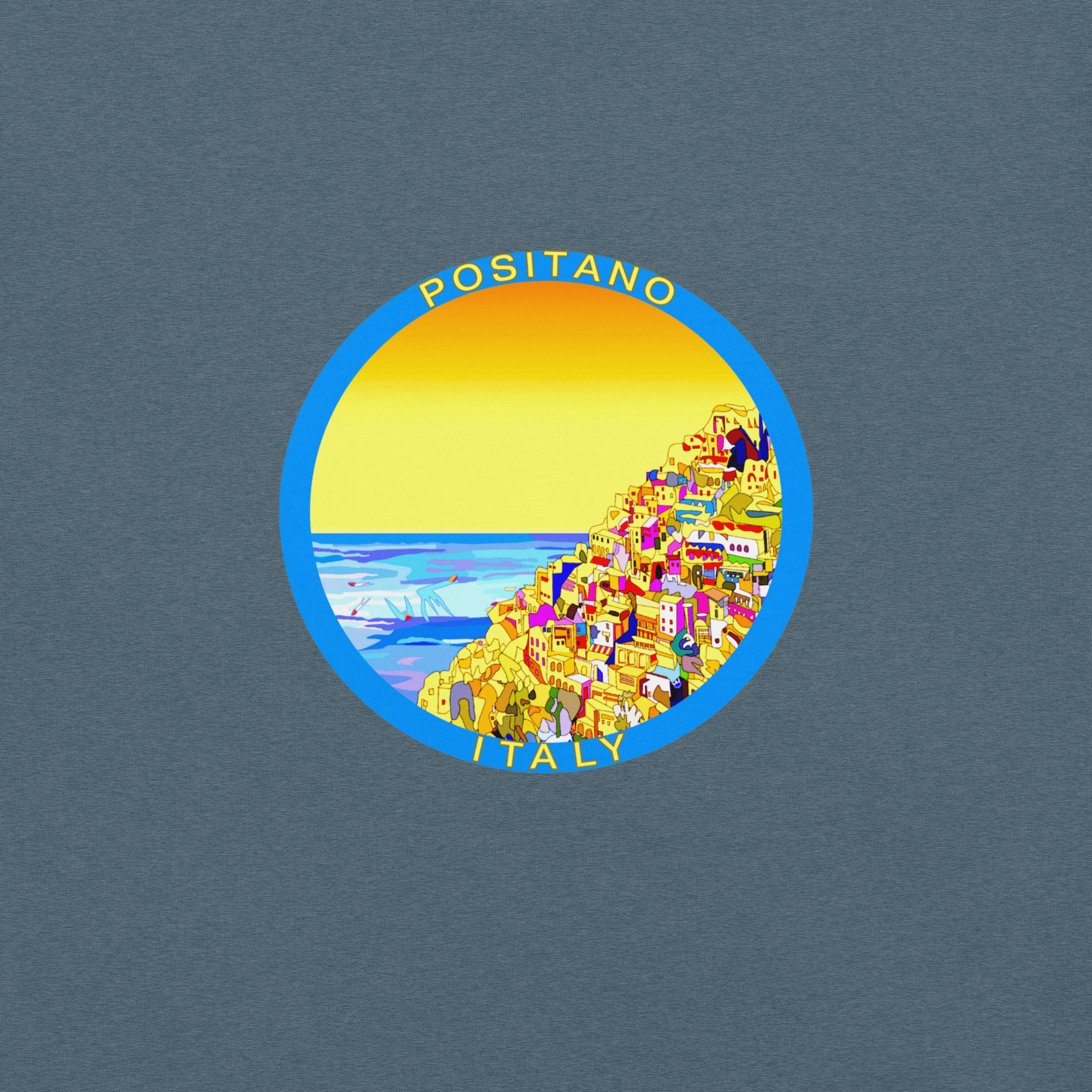 Vibrant Apparel New Zealand T-SHIRT Positano Italy Cotton T-Shirt